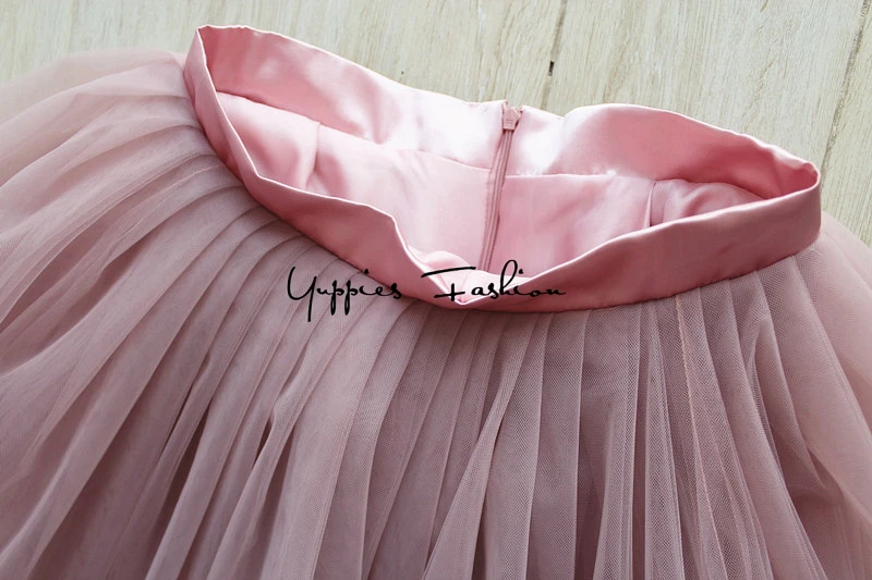 [Скрытая молния] Модные 7 слоев фатина детское платье пачка с фатиновой юбкой юбки