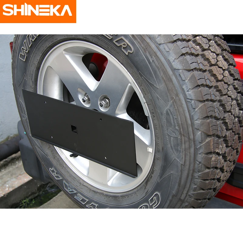 SHINEKA задний запасной кронштейн для крепления номерного знака шины Jeep Wrangler JK 2007 UP