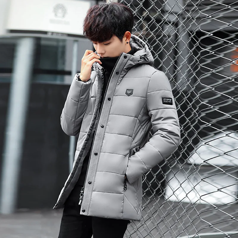 2018 new Brand winter Jacket for men hooded coats casual mens thick coat male slim cotton padded down outerwear | Мужская одежда