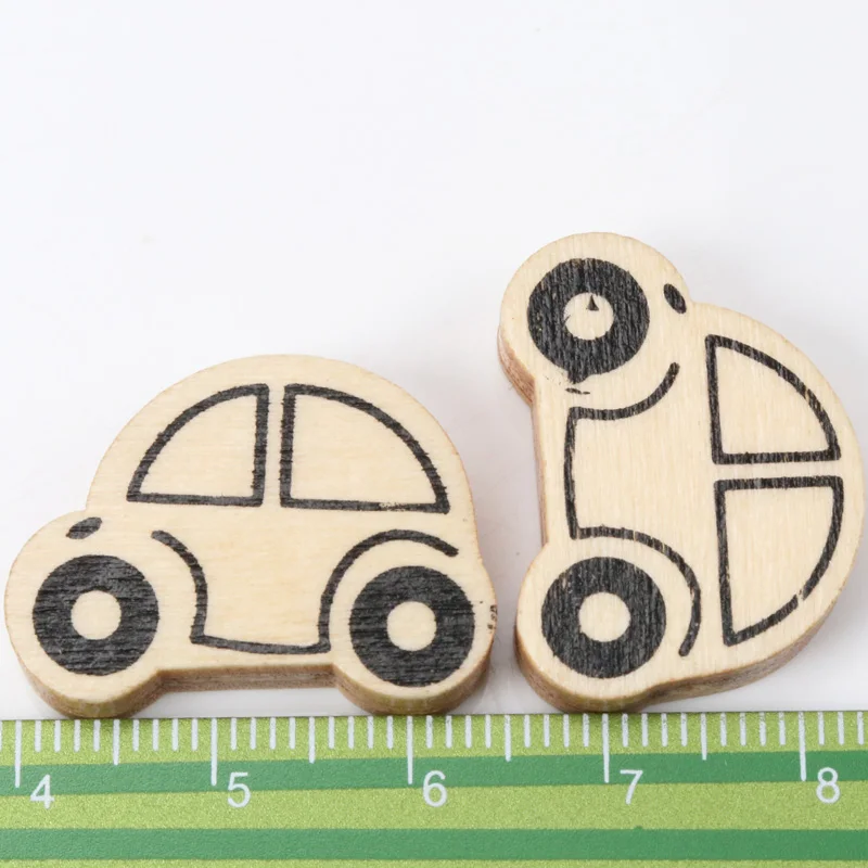 Деревянные цветные натуральные автомобильные деревянные бусины для