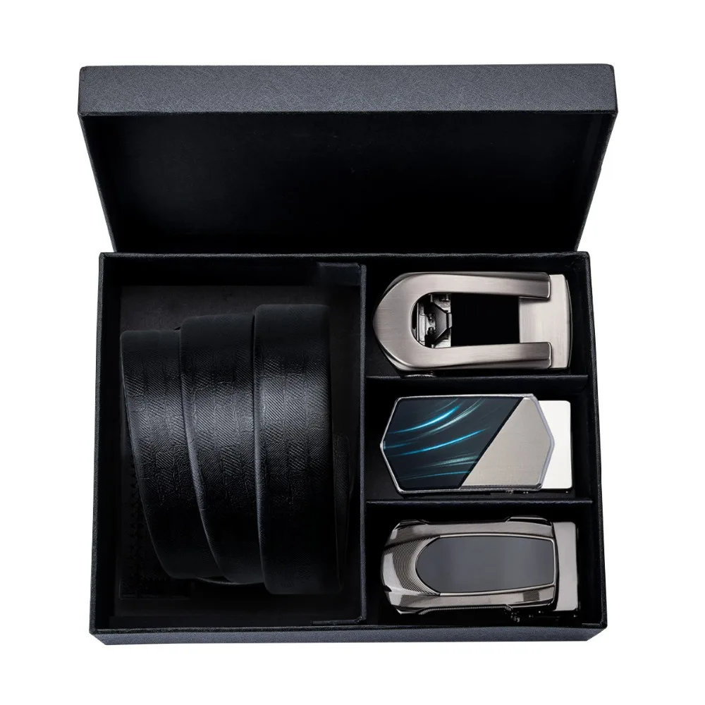 2018 высокое качество мужской ремень роскошные черные кожаные ремни из воловьей