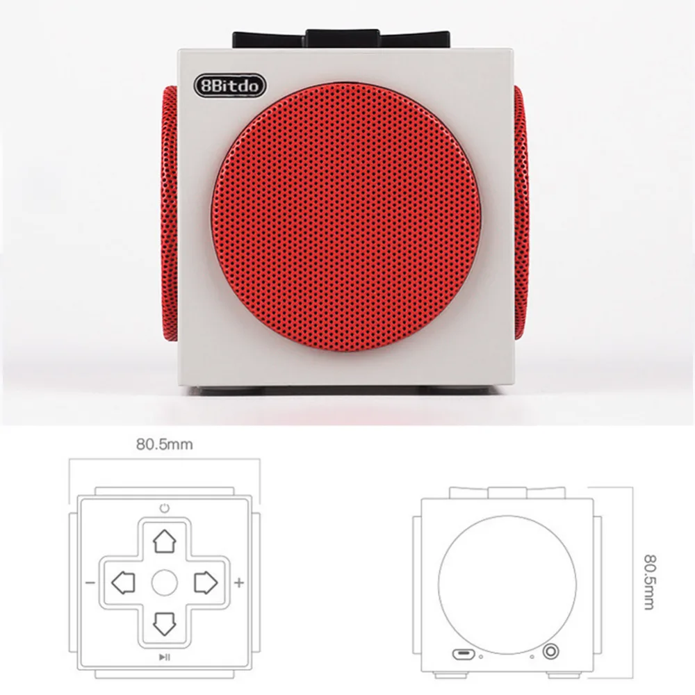 8BitDo Ретро Cu-be портативный Bluetooth динамик звуковая коробка V4.0 EDR игровой динамик Dpad стиль