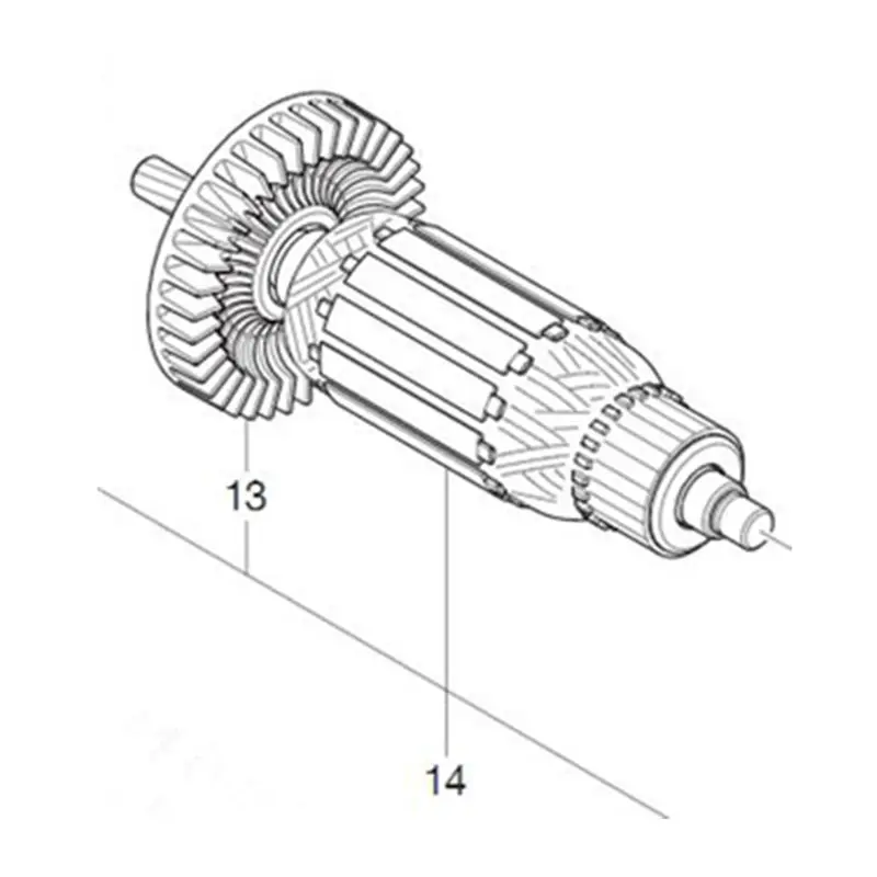 

Арматура 515848-2 220-240 В ротор для Makita M6001B M6002B MT605 MT607 MT606