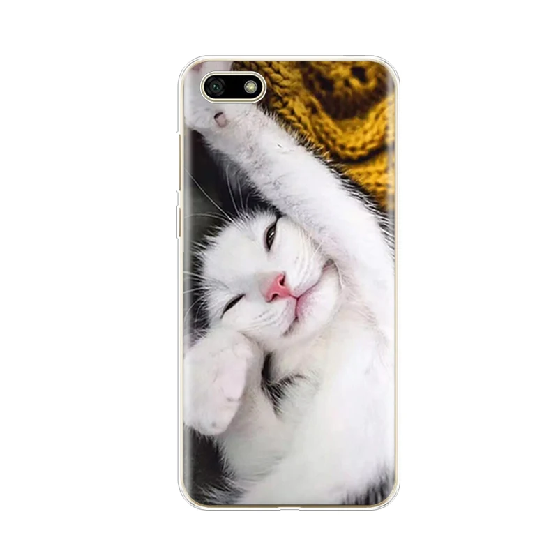 Силиконовый чехол для 5 45 &quotдюймов Huawei Y5 2018 PRIME Мягкая задняя крышка телефона на