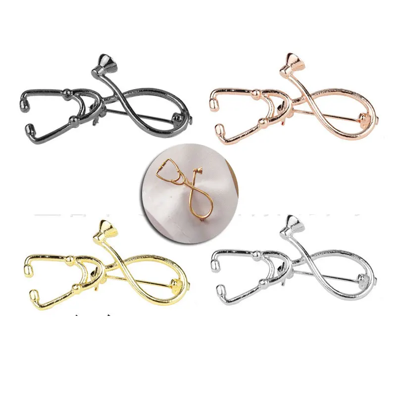 Модная брошь в виде стетоскопа ювелирное украшение для студентов медиков|pin