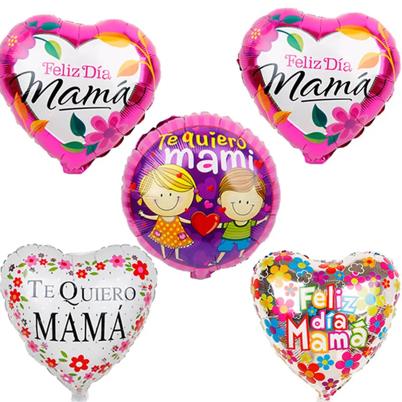 18 дюймов для мамы папы Фольга воздушные шары 30 шт. Feliz Dia Mama и I Love Papa гелий Globos Happy