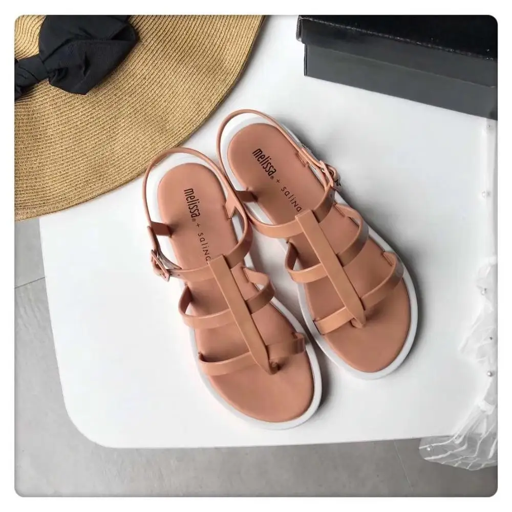 Новинка года; женские босоножки Melissa; бразильская женская обувь из прозрачного пластика; Женская Повседневная прозрачная обувь; женские сандалии Melissa