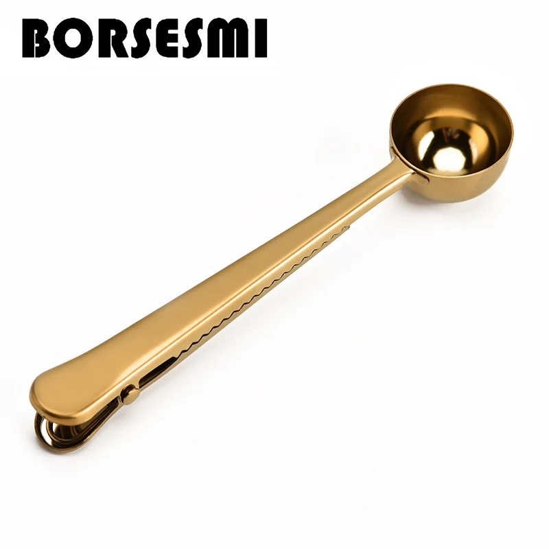 1 шт. Лидер продаж кухонные приспособления Золотая кофейная ложка из нержавеющей