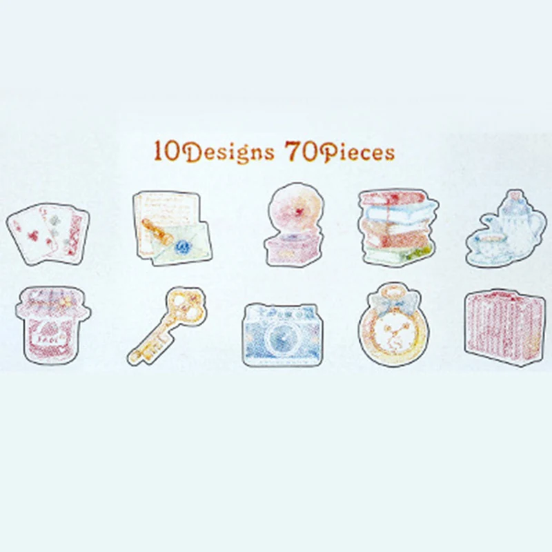 9 Звезда Лидер продаж Популярные Kawaii сердце 70 шт./лот романтическое украшение для альбома ремесла и скрапбукинга бумага милый DIY стикер - Цвет: 9