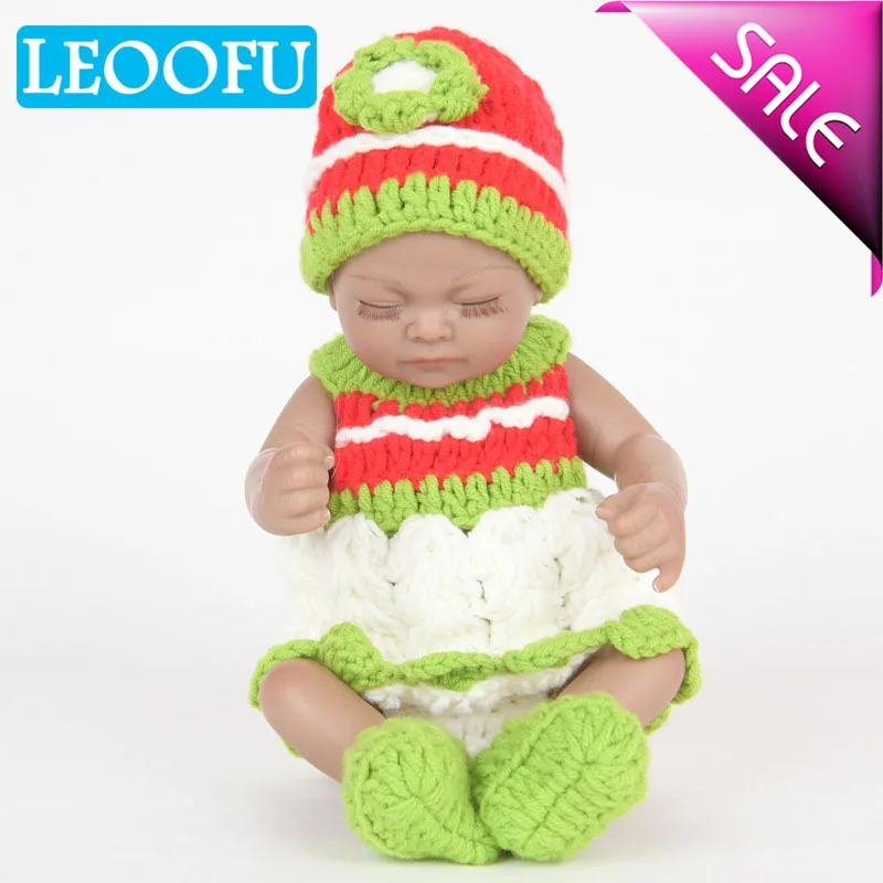 LEOOFU 28 см 11 дюймов Детские Силиконовые куклы для reborn ручной Полный Винил