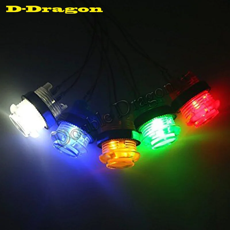 

MAYITR DIY Arcade Game Joystick Kits BL 5V LED Arcade Buttons + USB Controller Joystick Cables Arcade Game Parts Set 2 Players