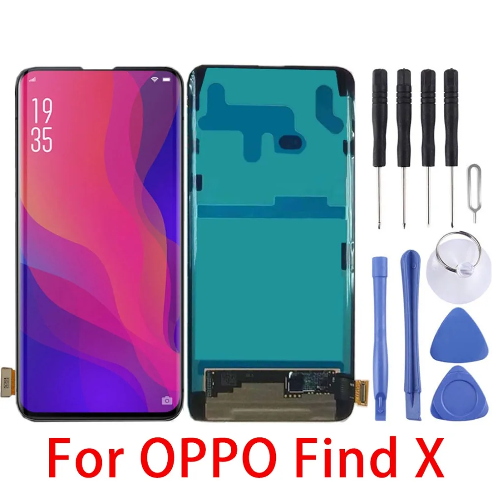 6 42 &quotдля OPPO Find X ЖК экран и дигитайзер полная сборка для запасные части|Экраны