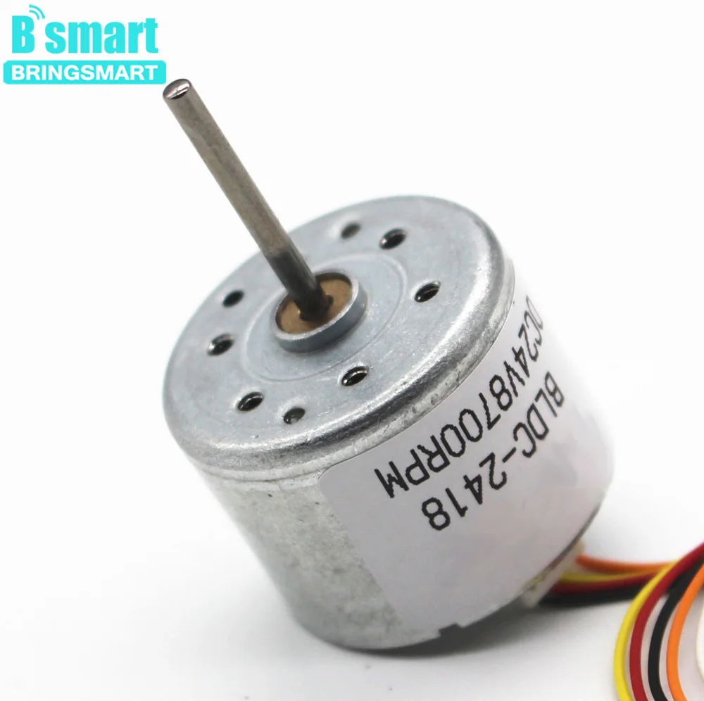 Bringsmart R2418 Micor бесщеточный мотор высокая скорость 7500 об/мин 12В электрическая