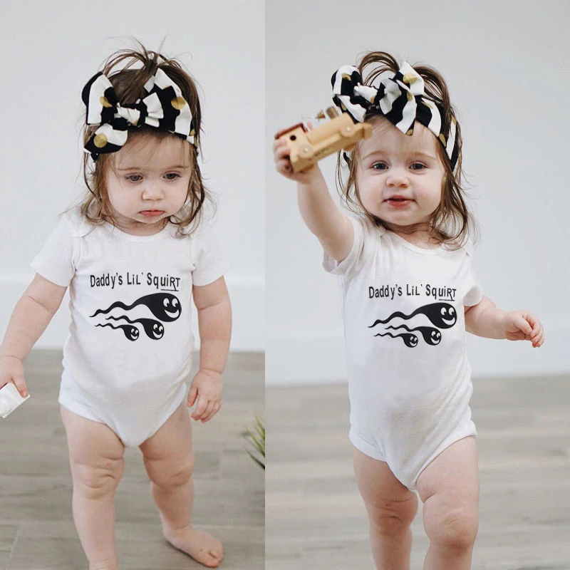 Детские комбинезоны DERMSPE унисекс хлопковый ромпер с коротким рукавом надписью