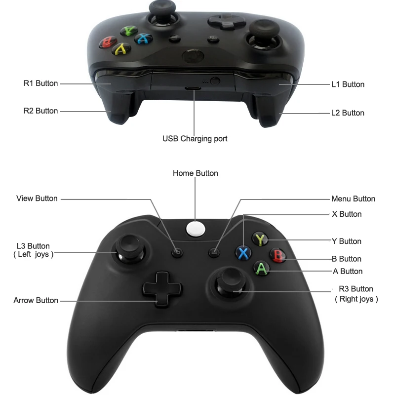 Беспроводной джойстик контроллер для Xbox One ПК Microsoft Slim | Электроника