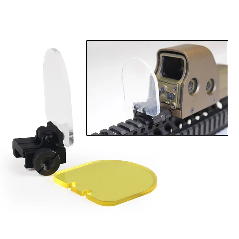 

Tactical Hunting Folding Protector Bulletproof Lens for Airsoft Scope Cover Fits 7/8" Picatinny rail HT37-0003