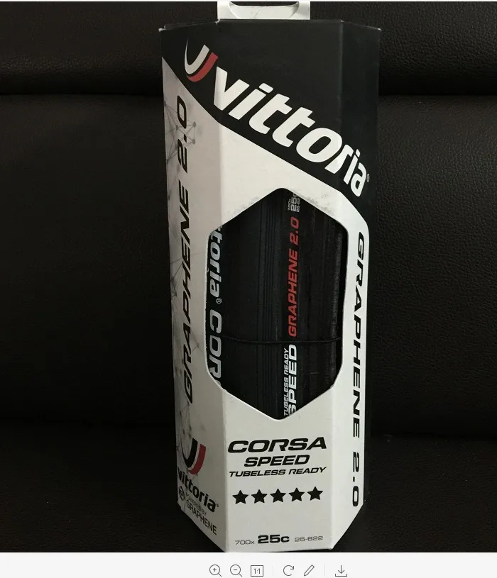 Vittoria Corsa G+ Competition Graphene 2,0 700x25 Black Tan 320 TPI шины для дорожного велосипеда