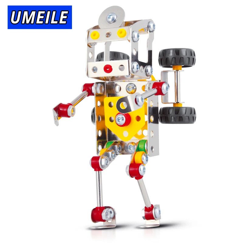 Бренд UMEILE 3 стиль Робот 3D металлическая головоломка гайка винт сборка подарок для