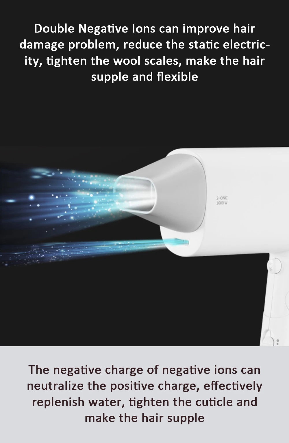 Xiaomi xumei фен для волос Smate горячий холодный ветер Уход за волосами защита здоровья фен Инструменты для укладки волос для дома путешествия отель Парикмахерская