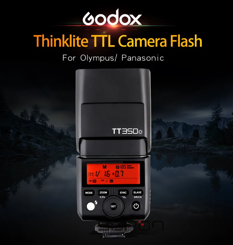 GODOX Flash TT350 мини флэш-светильник 2,4G Беспроводная HSS TLL 1/8000s Master Speedlite вспышка для Olympus Panasonic Lumix камера+ подарок