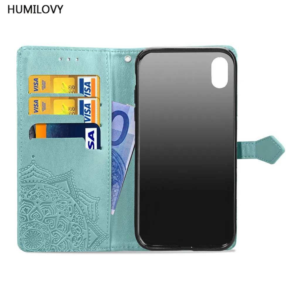 Кожаный флип чехол для iPhone 6 6s 7 8 Plus iphone XS Max XR бумажник X с отделением карт телефона