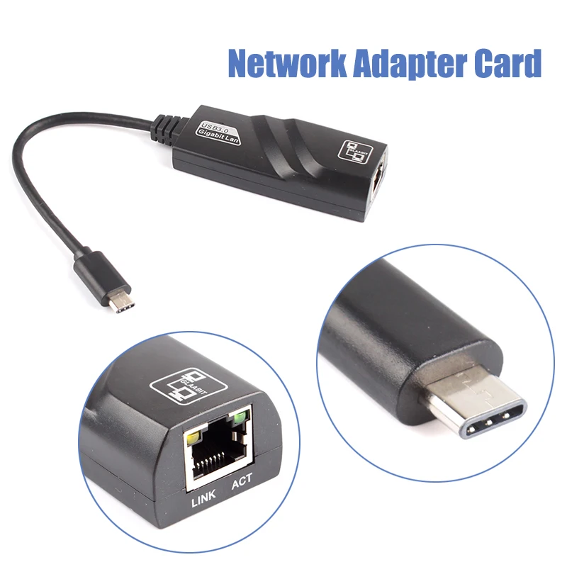 USB3.0 type C к Gigabit Ethernet LAN Проводная сетевая карта usb концентратор #85366|usb hub parallel|usb