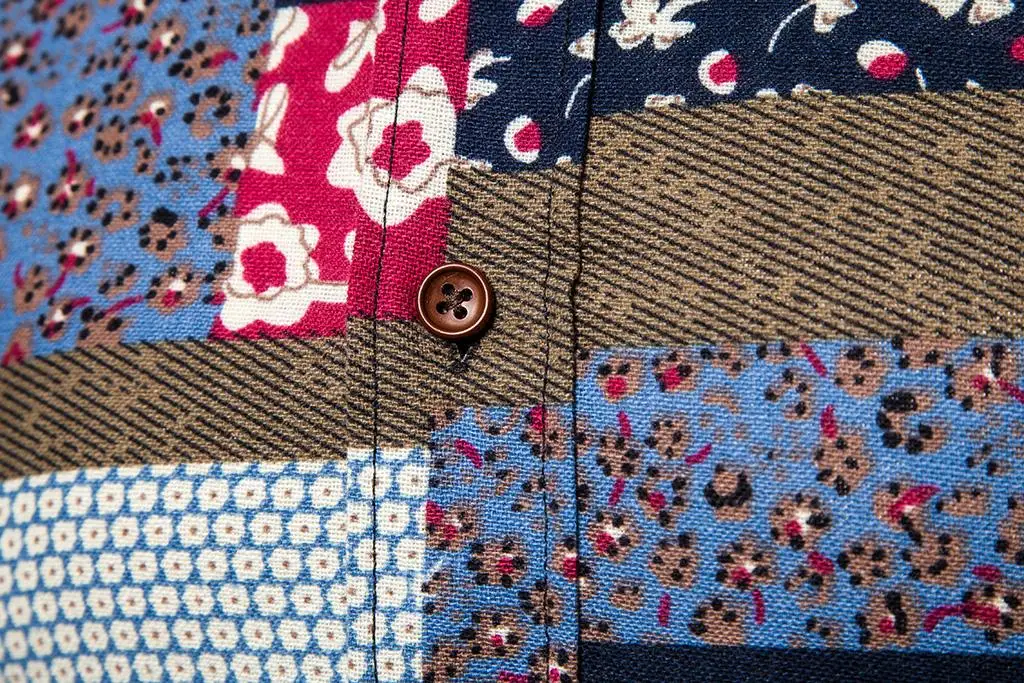 Рубашка мужская льняная с длинным рукавом повседневная модная сорочка в