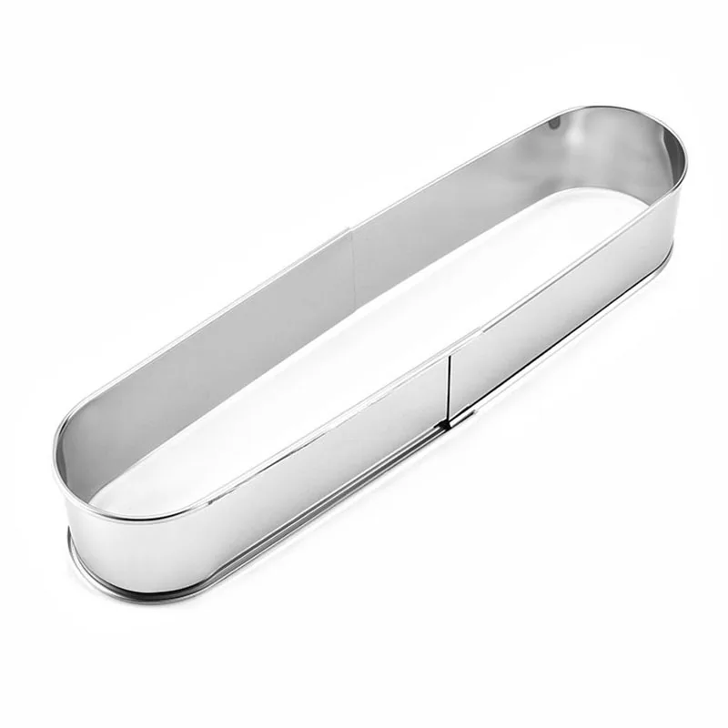 

YFGXBHMX Telescopic Oval Cake Mould DIY Baking Tools Stainless Steel Telescopic Oval Mousse Ring Molds For Confectionery