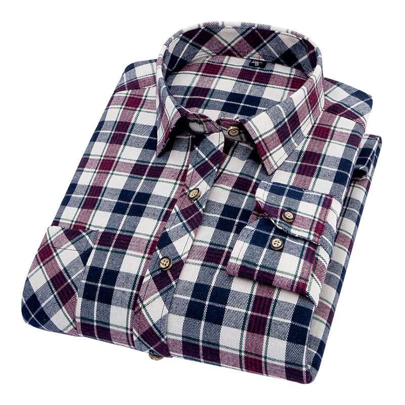 Мужская рубашка с длинным рукавом DAVYDAISY модная фланелевая брендовая одежда в