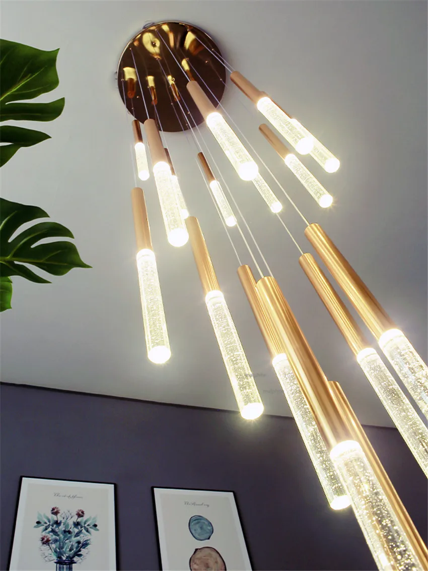 Современное освещение Лофт роскошный кристалл LED подвесной светильник в