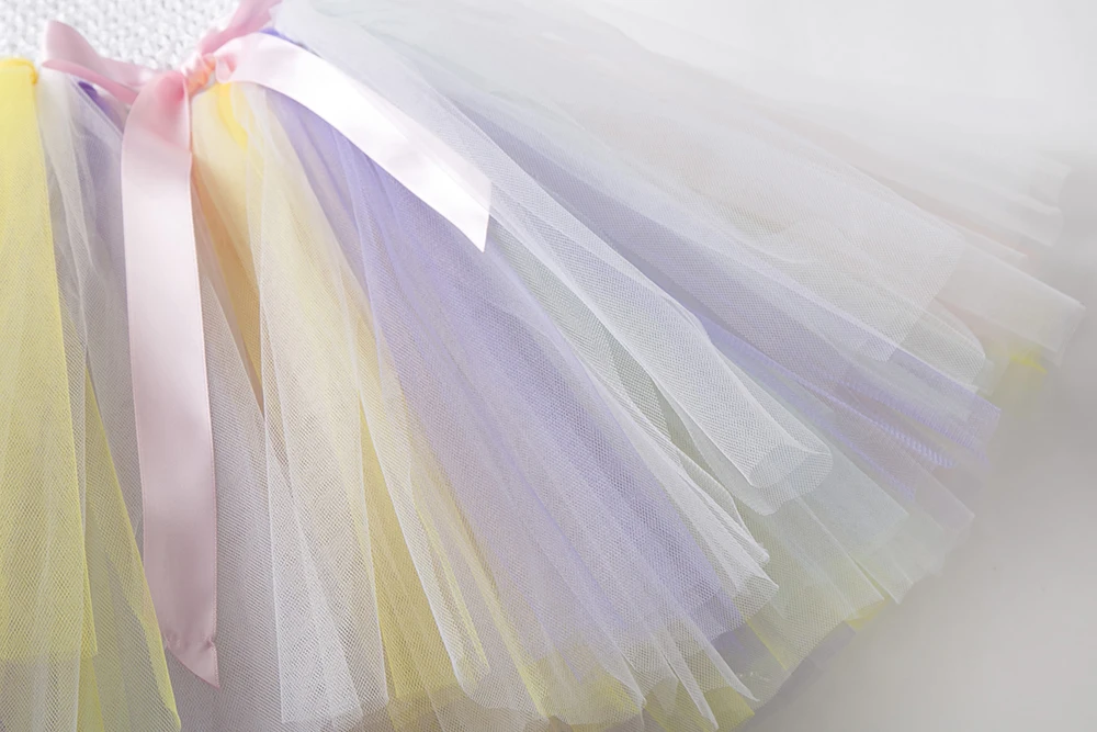 Baby Girl Tutu Dress Little Pony Unicorn Headband Christmas Halloween Costume Children Girls Party Dresses 2-14 Years | Детская одежда