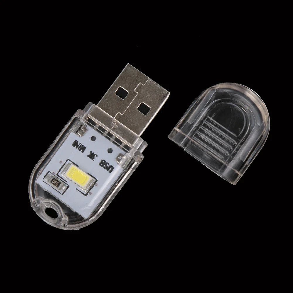 Портативный мини USB светильник для ключей светодиодный ночной Светильник чтения