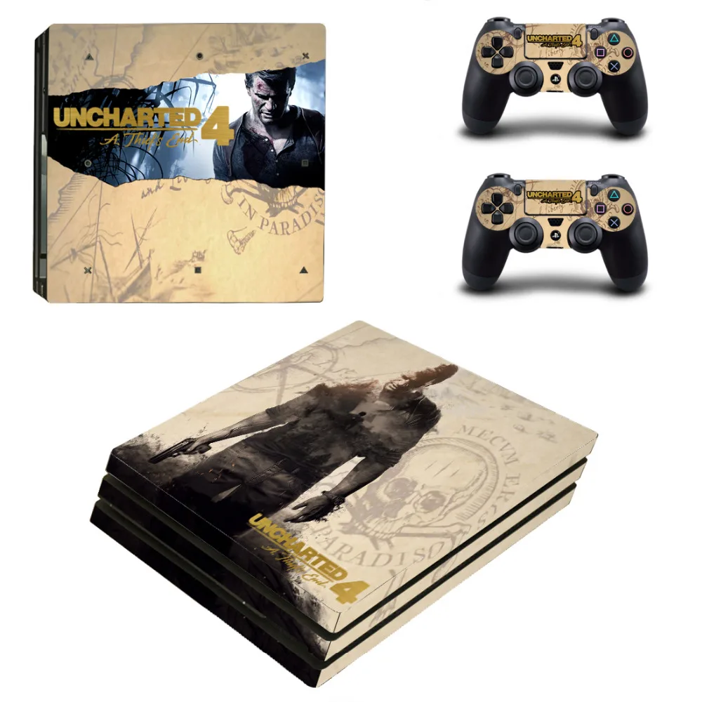 Неокрашенная наклейка с концом 4 A Theft's End PS4 Pro для консоли PlayStation и 2 контроллеров