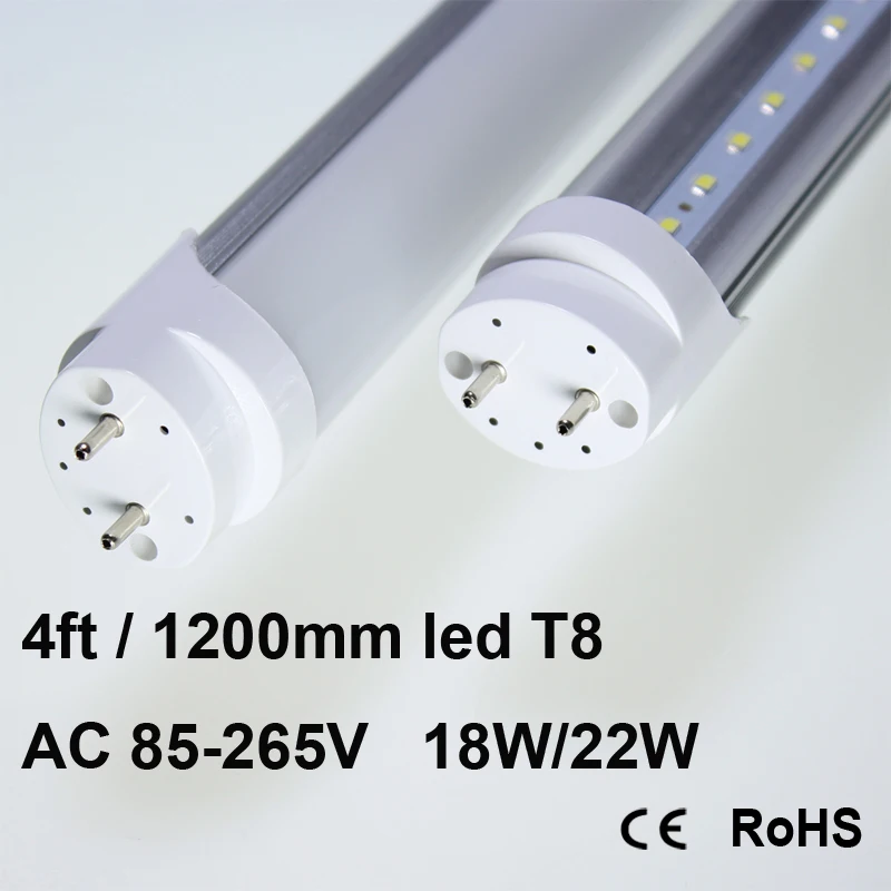 

LED T8 18W 22W 25W 4ft LED Tube, 24Watt T8 FA8 Single Pin LED with Frosted Cover, 2400LM Super Bright 6000K Cool White