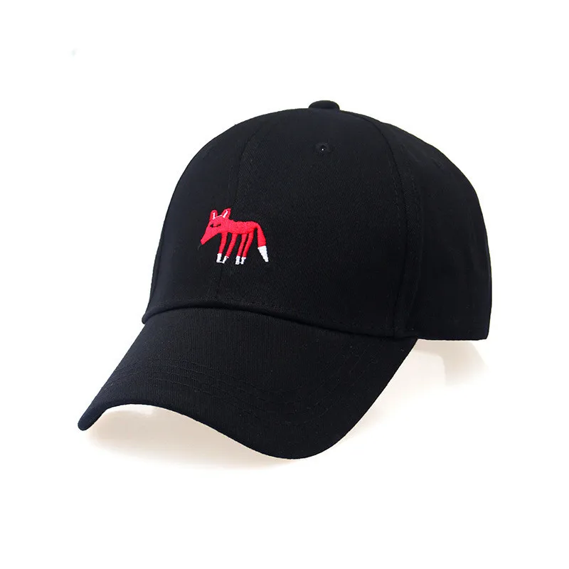 CHESSIECA 2018 милый маленький вышитой лисой Бейсбол Кепки Новая мода Snapback дикий шляпа