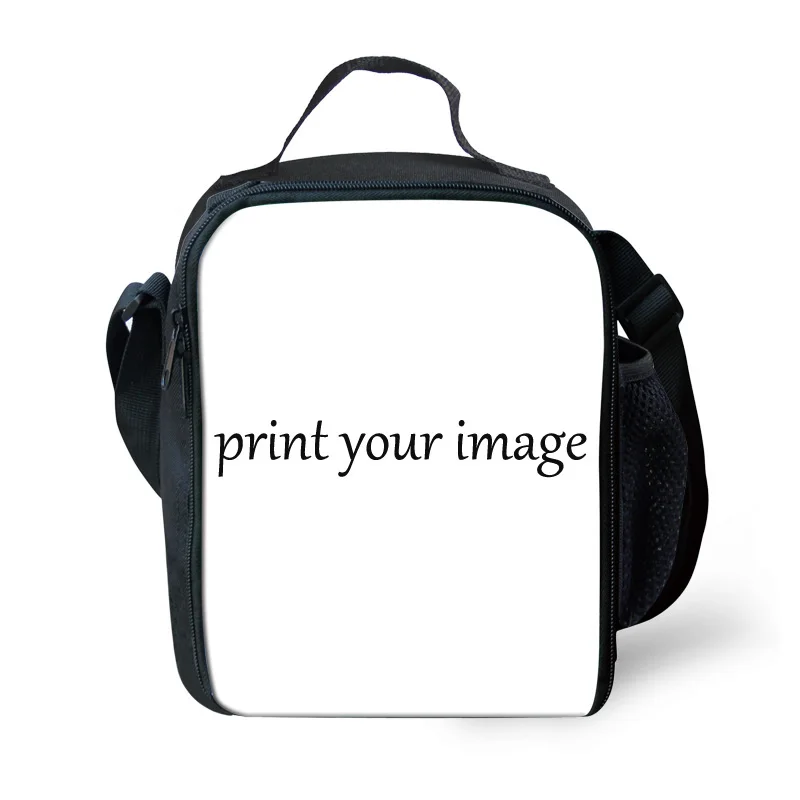 

Nopersonality Jeans Cat Dog Printing Lunch Bags 3D Animal Food Bags for Women Kids Office Keep Warm Lunchbox Casual Portable Bag