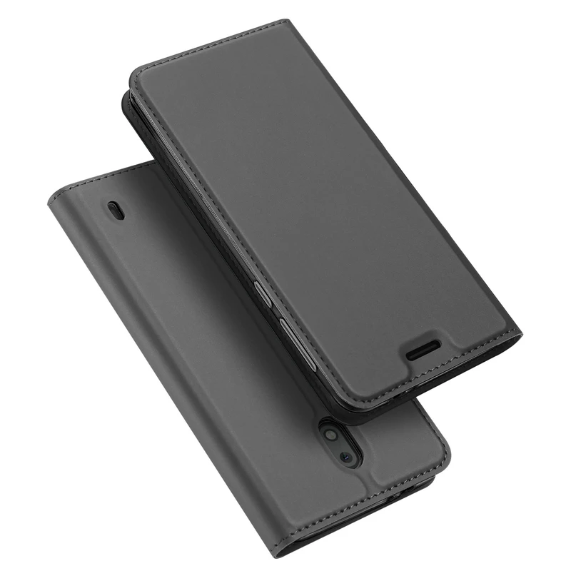 Раскладной Магнитный чехол бумажник для Nokia 2 и 3 кожаный тонкий защитный книжка с
