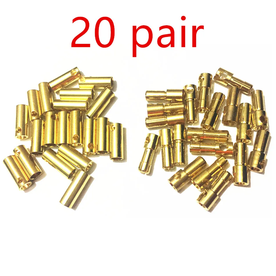 20 пар металлические медные разъемы типа банан 5 мм|male bullet connectors|bullet connectorfemale battery