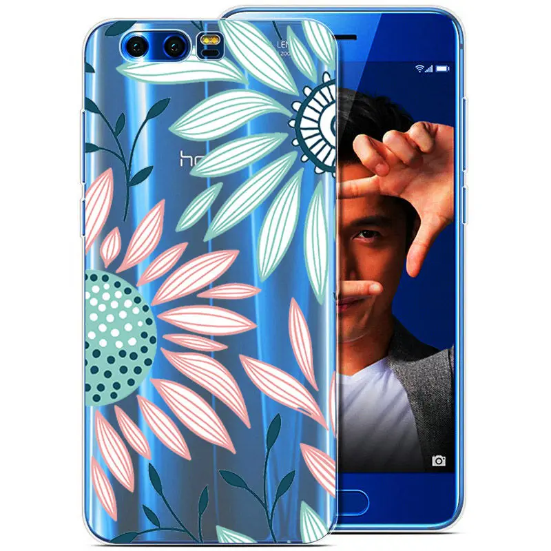 Arvin Clear Silicone Case for Huawei Honor 9 Slim Crystal Transparent Soft TPU Premium Phone Cover |