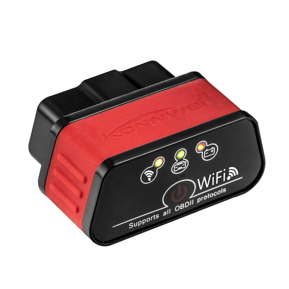 Konnwei KW903 EML327 Wifi V1.5 Авто OBD2 диагностический инструмент ODB 2 Автосканер ELM 327 Wi-Fi OBD2 код ридер для Android/IOS Wi-Fi