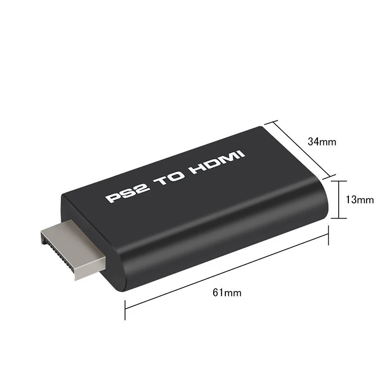 Адаптер AMKLE Mini PS2 HDMI совместимый адаптер видеоконвертер с аудиовыходом мощности