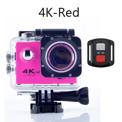 Оригинальная Экшн-камера 4K 30fps 1080P 60fps Full HD Allwinner wifi 2," экран мини шлем Водонепроницаемая Спортивная DV камера - Цвет: 4k-Red