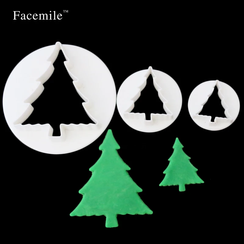 Подарок 3 шт. новогодняя елка резак для украшения торта инструмент тиснения