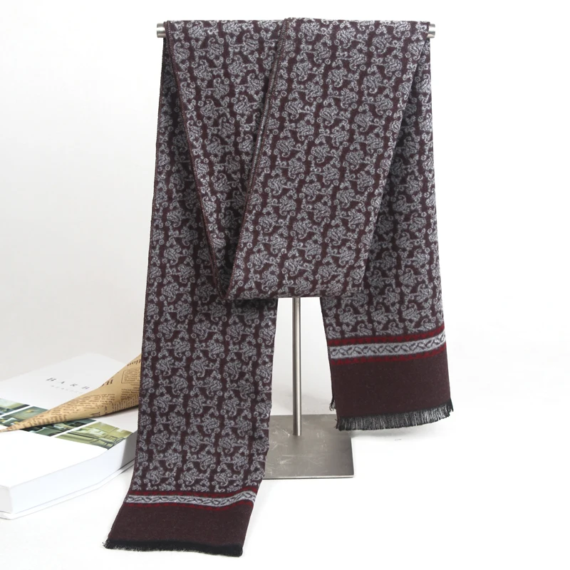 

new letter men Business Scarf silk Cashmere warm scarf Shawl good quality 180*30 cm winter Warm Scarves Men