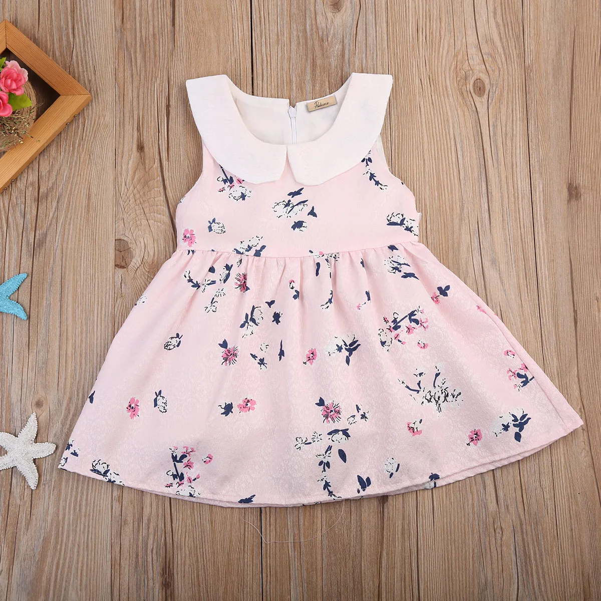 2017 летняя брендовая одежда с цветочным рисунком для малышей милое розовое