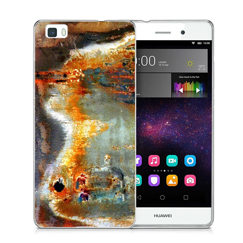 Для Huawei P8 Lite случаях Новинка 2017 камень мрамор Skin Грязезащищенная Мягкий