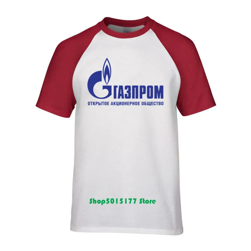Футболка с логотипом SEVEN SISTERS oil giant GAZPROM топ из хлопка и лайкры модная брендовая