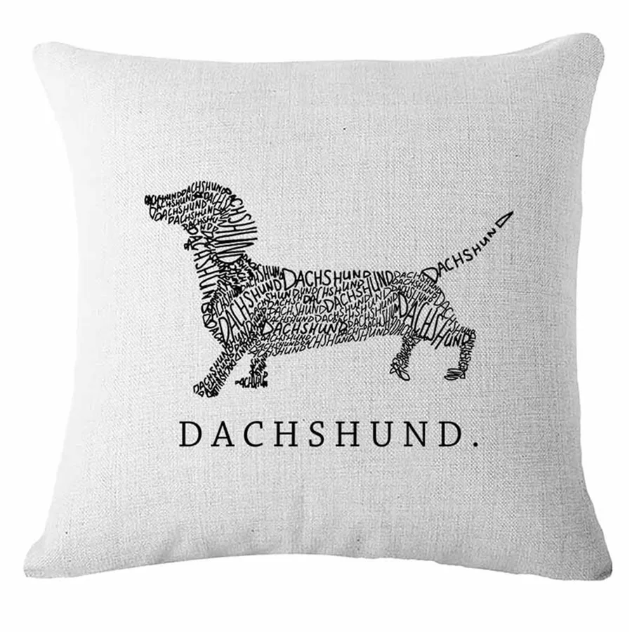 Скандинавский такса бык Терьер Собаки с принтом на тему собак диван подушка для