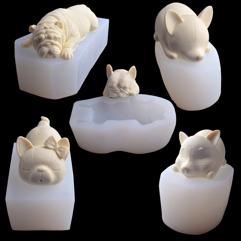Силиконовая 3D форма в виде спящей собаки аксессуары для кухни инструменты