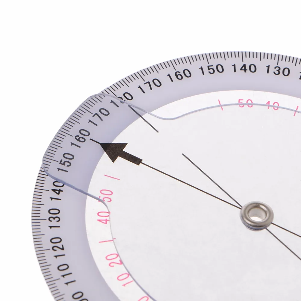 3 шт./компл. Пластик 360 градусов Гониометр угол линейка транспортира измерения